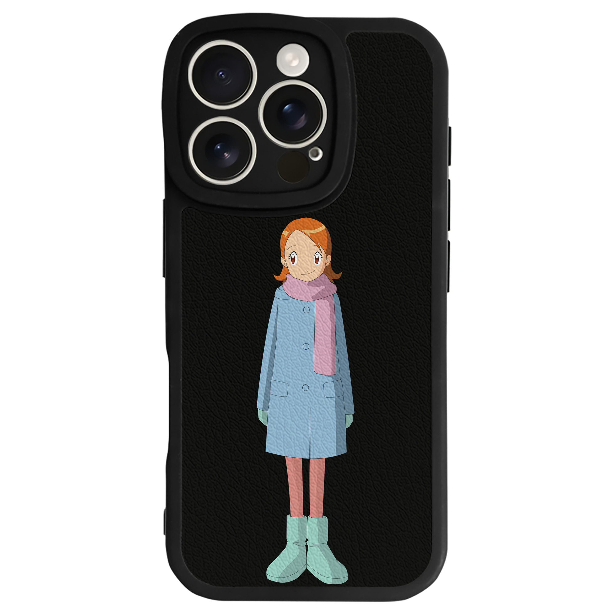 （画像用） Digimon デジタルモンスター/デジモン 【iPhone 16シリーズ対応】シリコンスマホケース（レザー調） 材質：シリコン